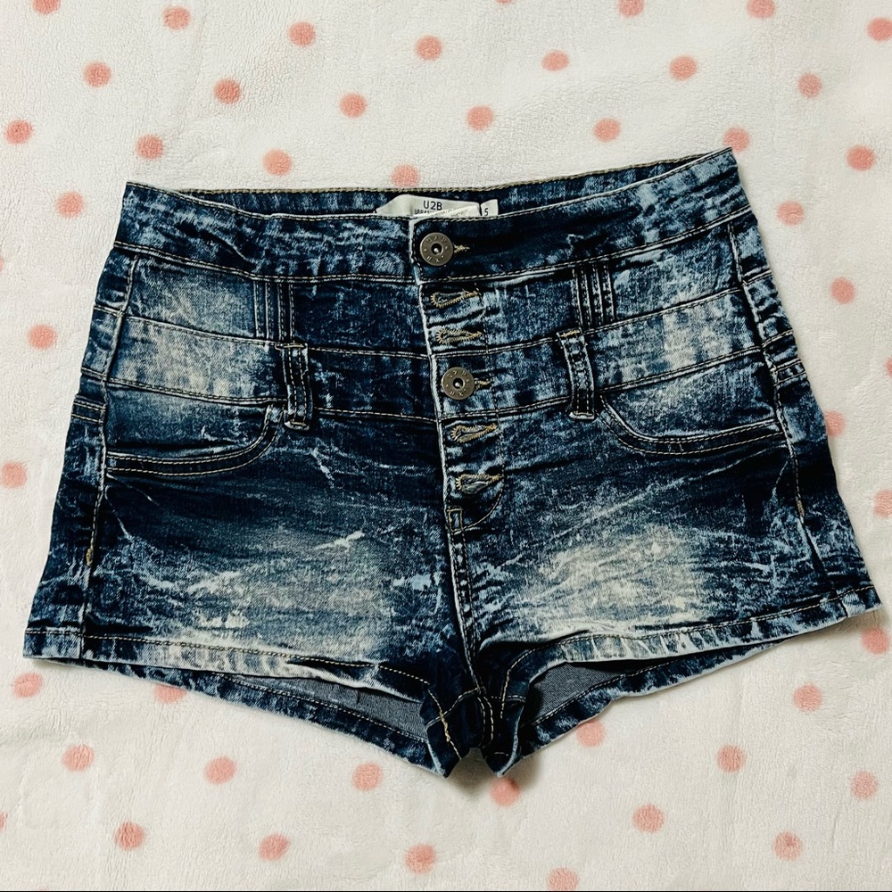 💎3/30💎 lU2B Urban Basics Midrise Denim Shorts